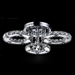 Designer Touch Decorative Modern Contemporary Crystal Chrome Metal Flush Mount