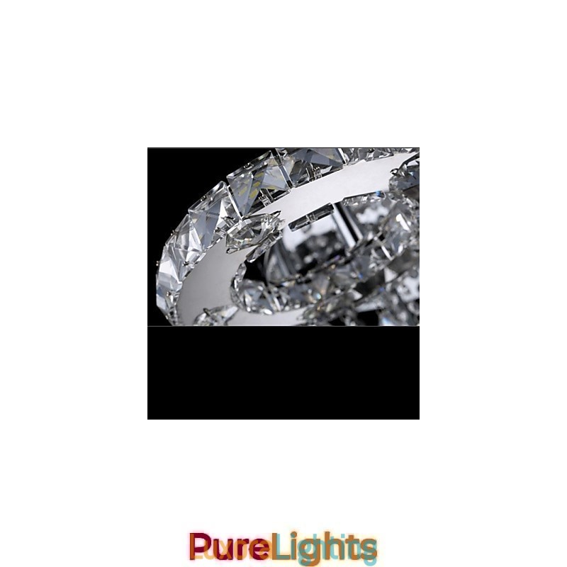 Designer Touch Decorative Modern Contemporary Crystal Chrome Metal Flush Mount