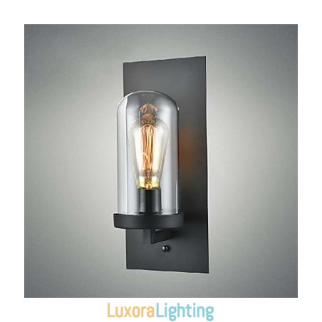 Designer Touch Decorative Rustic Style Fixtures Iron Glass Wall Sconce Retro Wall Lamp Light From US