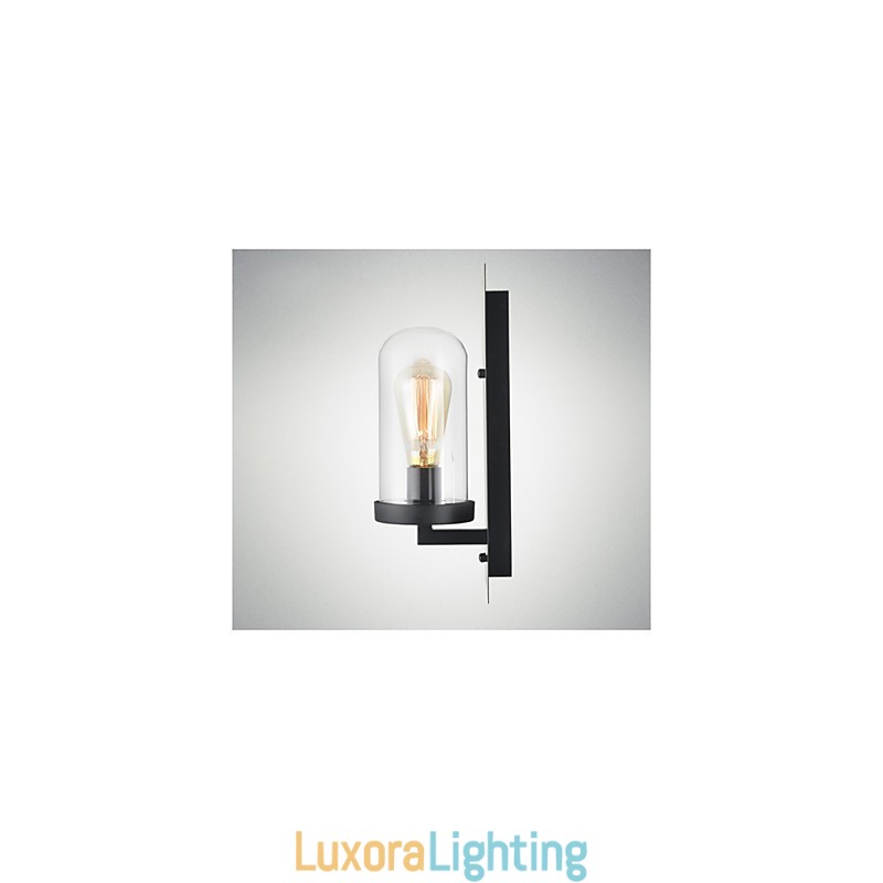 Designer Touch Decorative Rustic Style Fixtures Iron Glass Wall Sconce Retro Wall Lamp Light From US