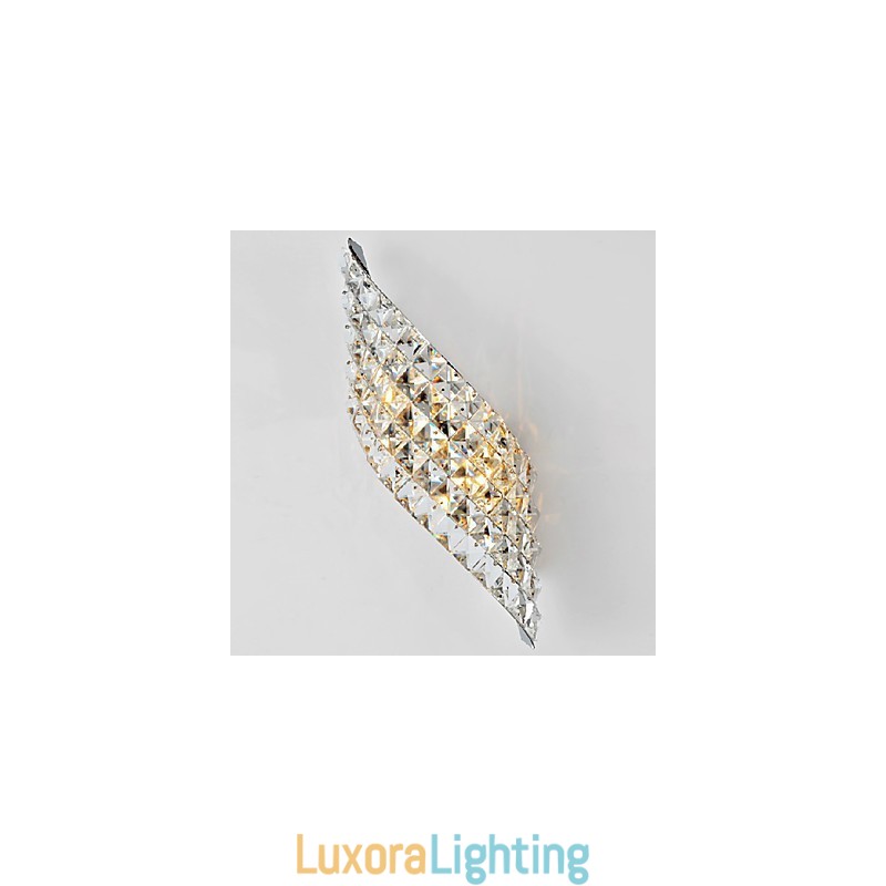 Designer Touch Decorative Crystal Wall Light Modern Incision Electroplate Tempering