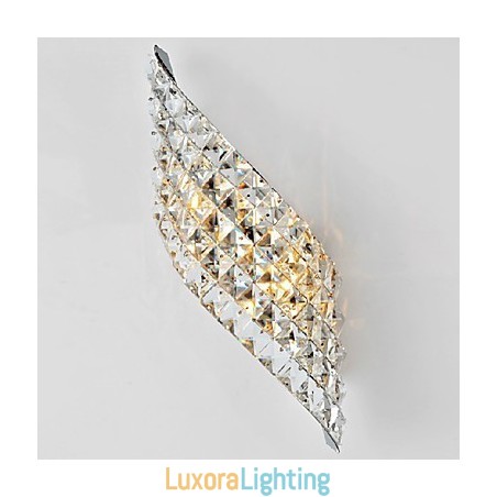 Designer Touch Decorative Crystal Wall Light Modern Incision Electroplate Tempering