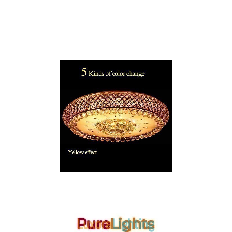 Designer Touch Decorative Round Crystal Absorb Dome Light Ceiling Lamp Diameter 80CM Contains 15 Bulbs