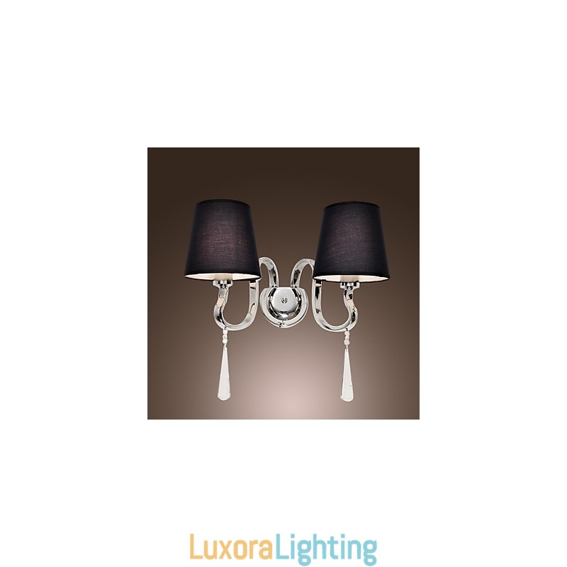 Designer Touch Decorative Crystal Wall Sconces Traditional Classic Metal