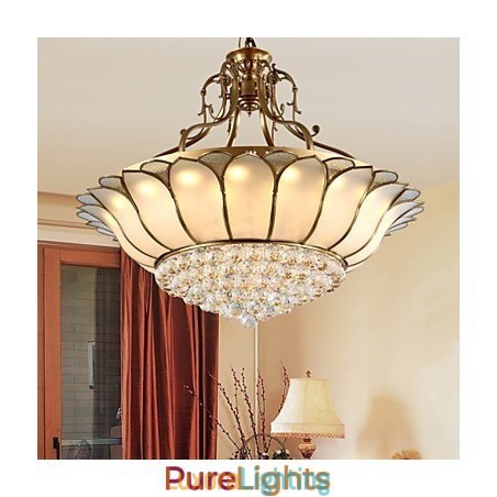 Designer Touch Decorative Traditional Classic Rustic Lodge Brass Metal Flush Mount