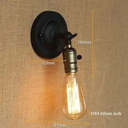 Designer Touch Decorative Edison Light Bulb Aisle Retro Minimalist Bedside Aisle Cafe Terrace Channel Mini Wall Sconce
