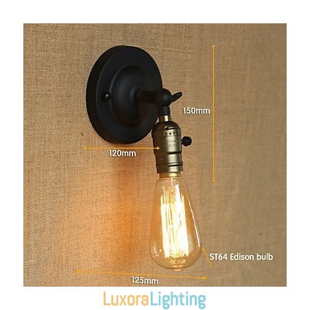 Designer Touch Decorative Edison Light Bulb Aisle Retro Minimalist Bedside Aisle Cafe Terrace Channel Mini Wall Sconce