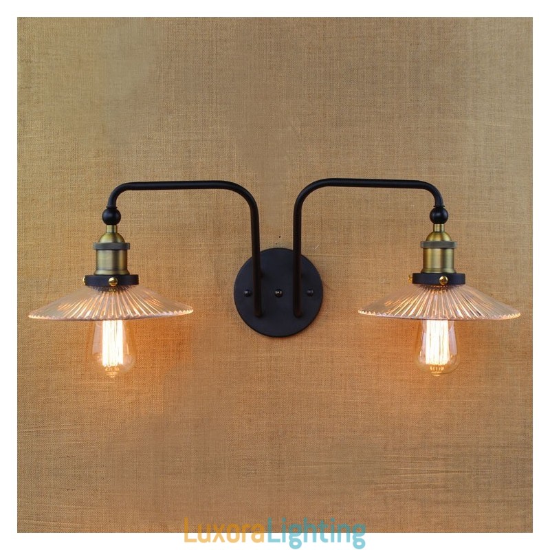 Designer Touch Decorative Industrial Nordic Style Creative Personality Bedroom Interior Mediterranean Cafe Wall Glass Double Iron