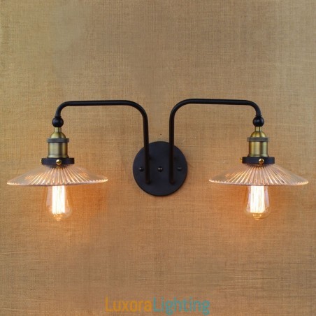 Designer Touch Decorative Industrial Nordic Style Creative Personality Bedroom Interior Mediterranean Cafe Wall Glass Double Iron