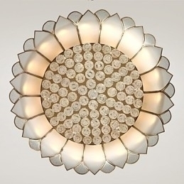 Designer Touch Decorative Traditional Classic Rustic Lodge Brass Metal Flush Mount