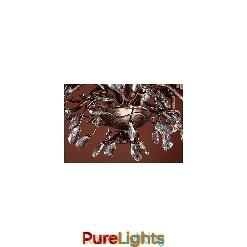 Designer Touch Decorative Vintage Candle Style Antique Brass Metal Chandelier