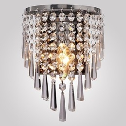 Designer Touch Decorative Semi Circular Wall light in Crystal Feature