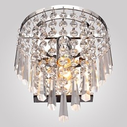 Designer Touch Decorative Semi Circular Wall light in Crystal Feature