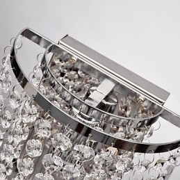 Designer Touch Decorative Semi Circular Wall light in Crystal Feature