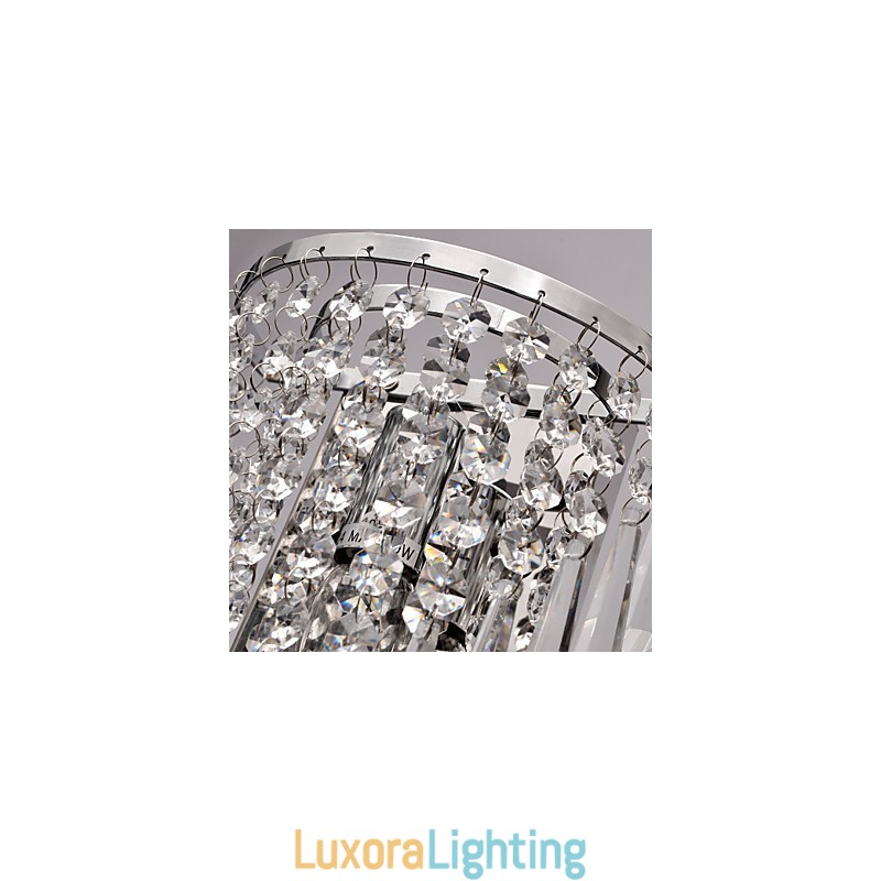 Designer Touch Decorative Semi Circular Wall light in Crystal Feature