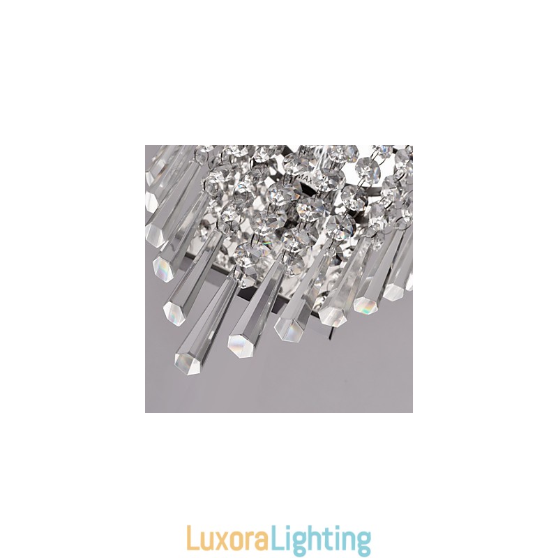 Designer Touch Decorative Semi Circular Wall light in Crystal Feature