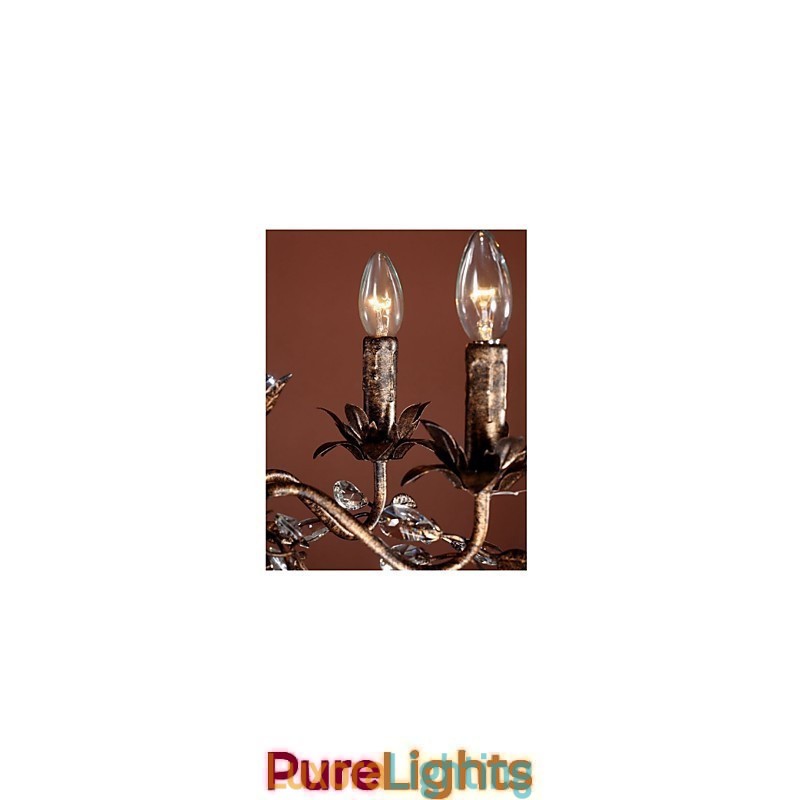 Designer Touch Decorative Vintage Candle Style Antique Brass Metal Chandelier