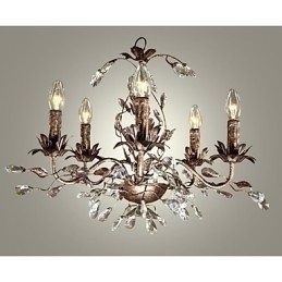 Designer Touch Decorative Vintage Candle Style Antique Brass Metal Chandelier
