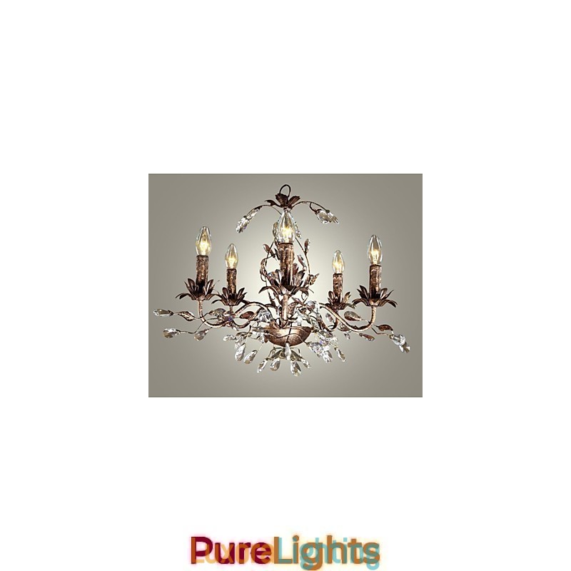 Designer Touch Decorative Vintage Candle Style Antique Brass Metal Chandelier