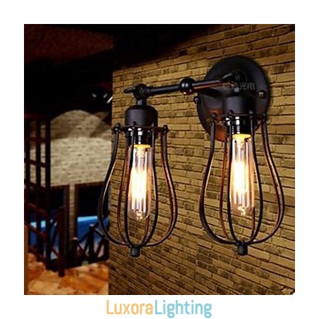 Designer Touch Decorative Township Double Grapefruit Wall Lamp