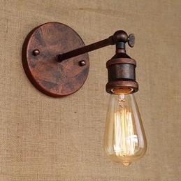 Designer Touch Decorative American Bar Cafe Restaurant Bedside Minimalist Aisle Ferruginous Iron Wall Sconce