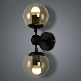 Designer Touch Decorative Wall Sconces Glass ball Rustic Lodge Metal