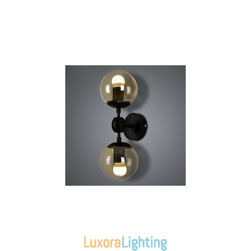 Designer Touch Decorative Wall Sconces Glass ball Rustic Lodge Metal