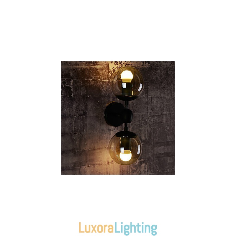 Designer Touch Decorative Wall Sconces Glass ball Rustic Lodge Metal