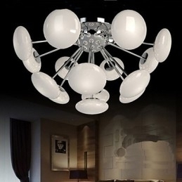 Designer Touch Decorative ModernYestaurant Lamp Simple Circular Glass art Pendant Lamp European Style