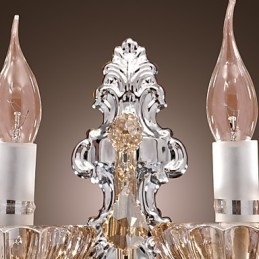 Designer Touch Decorative Elegant Crystal Wall Light with 2 Lights