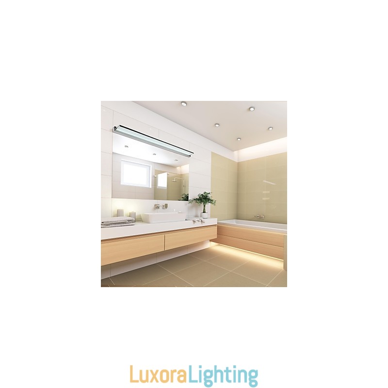 Designer Touch Decorative Mirror Lamp Stainless Steel And Acrylic