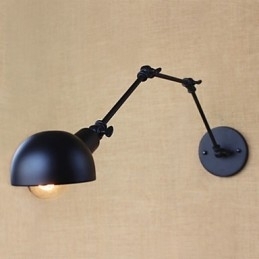 Designer Touch Decorative Retro Industrial Style Aisle Stairs Corridor Long Arm Wall Lamp Wrought Iron Balcony Restaurant Bar