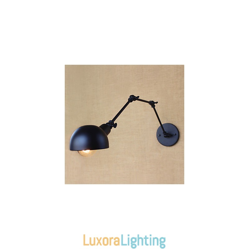 Designer Touch Decorative Retro Industrial Style Aisle Stairs Corridor Long Arm Wall Lamp Wrought Iron Balcony Restaurant Bar