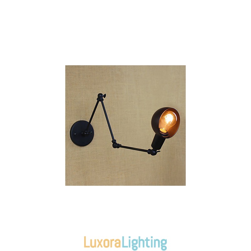 Designer Touch Decorative Retro Industrial Style Aisle Stairs Corridor Long Arm Wall Lamp Wrought Iron Balcony Restaurant Bar