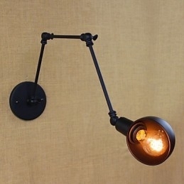 Designer Touch Decorative Retro Industrial Style Aisle Stairs Corridor Long Arm Wall Lamp Wrought Iron Balcony Restaurant Bar