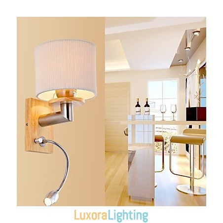 Designer Touch Decorative Wall Lamp One Light with Reading Light