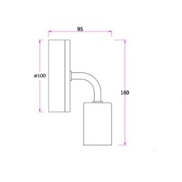 Designer Touch Decorative 110V 220V IRON Edison Indoor Wall Light Hallway stairwells Sconce Bulb Lamp Fixture Black White