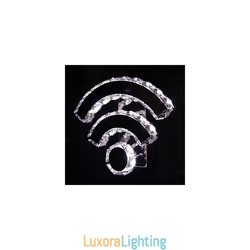 Designer Touch Decorative WIFI Crystal Wall Sconces Crystal Modern Contemporary Bed Living Hotel Metal