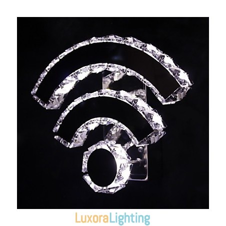 Designer Touch Decorative WIFI Crystal Wall Sconces Crystal Modern Contemporary Bed Living Hotel Metal