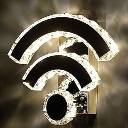 Designer Touch Decorative WIFI Crystal Wall Sconces Crystal Modern Contemporary Bed Living Hotel Metal