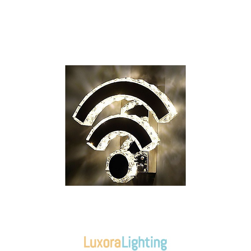 Designer Touch Decorative WIFI Crystal Wall Sconces Crystal Modern Contemporary Bed Living Hotel Metal