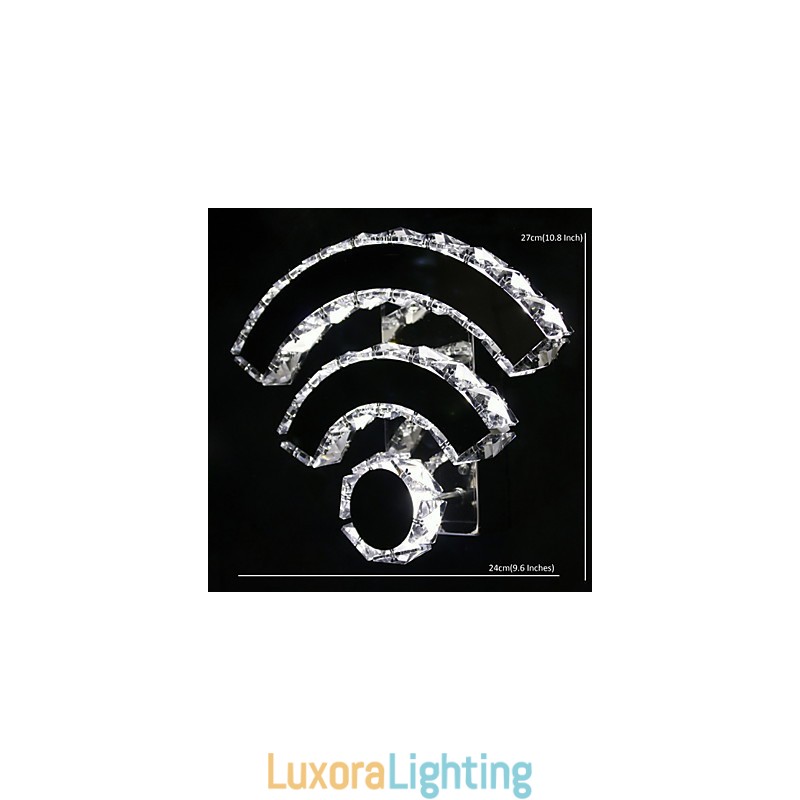 Designer Touch Decorative WIFI Crystal Wall Sconces Crystal Modern Contemporary Bed Living Hotel Metal