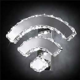 Designer Touch Decorative WIFI Crystal Wall Sconces Crystal Modern Contemporary Bed Living Hotel Metal