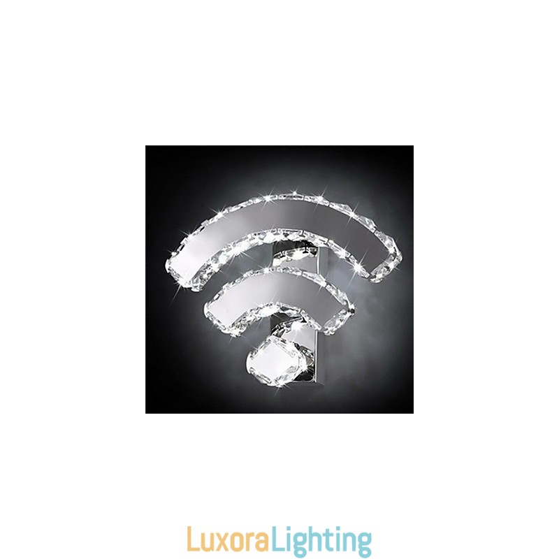 Designer Touch Decorative WIFI Crystal Wall Sconces Crystal Modern Contemporary Bed Living Hotel Metal