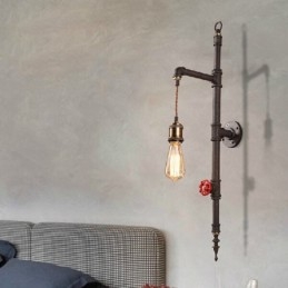 Designer Touch Decorative The Pipe Wall Of Rural Creative Retro Rocket Wall Lamp
