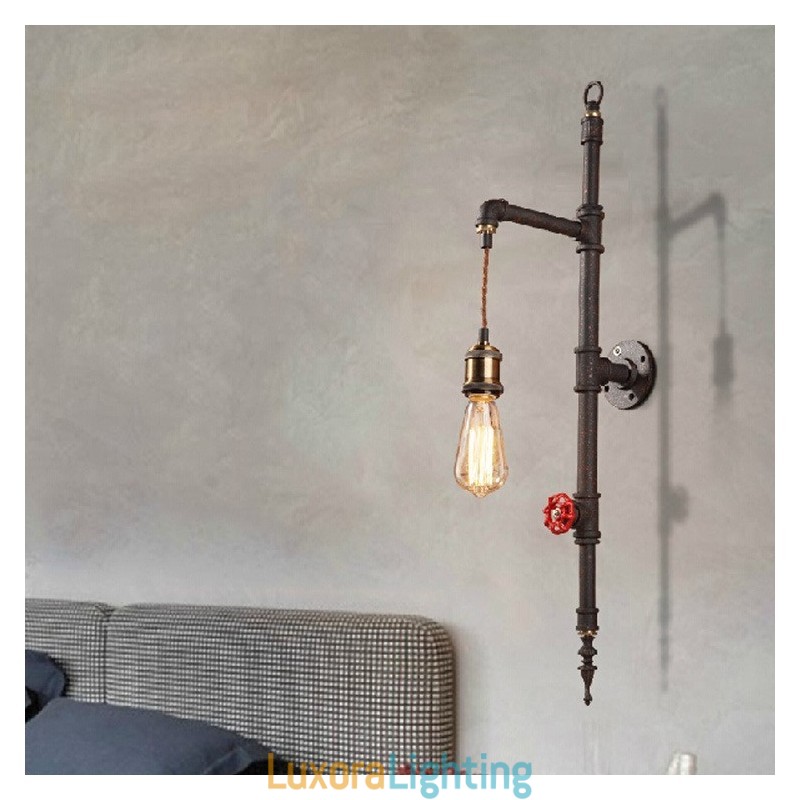 Designer Touch Decorative The Pipe Wall Of Rural Creative Retro Rocket Wall Lamp
