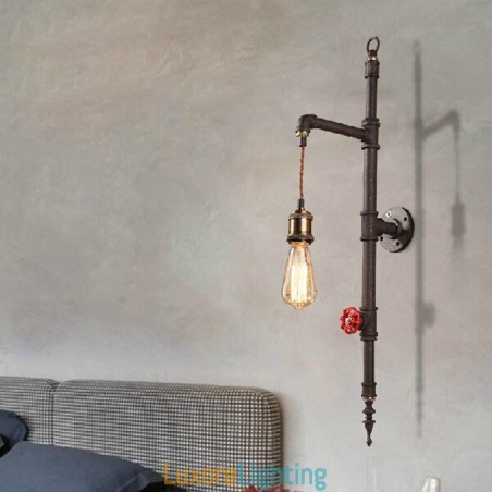 Designer Touch Decorative The Pipe Wall Of Rural Creative Retro Rocket Wall Lamp