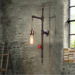 Designer Touch Decorative The Pipe Wall Of Rural Creative Retro Rocket Wall Lamp