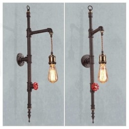 Designer Touch Decorative The Pipe Wall Of Rural Creative Retro Rocket Wall Lamp