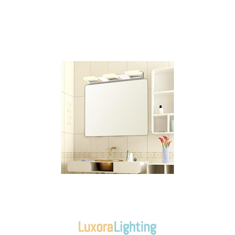 Designer Touch Decorative Mirror Lamp Stainless Steel And Acrylic